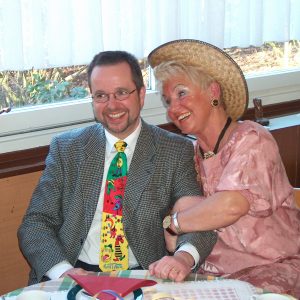 SPD Landratskandidat Dr. Ansgar Müller mit der Vorsitzenden der Voerder SPD Senioren Helene Bijas