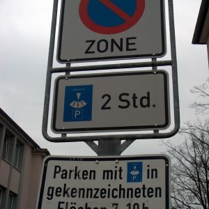 Soll nach dem Willen der SPD Fraktion bald der Vergangenheit angehören- Parkscheibe bis 19 Uhr